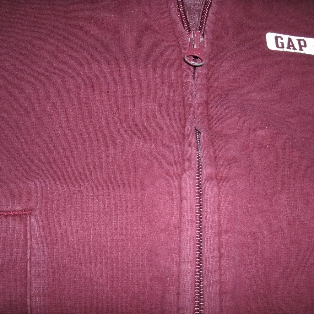 Gap Boys Track Jacket Track Full Zip Sweatshirt Burgundy Size 2T